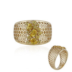 Bague en or et Saphir jaune (Ornaments by de Melo)