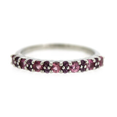Bague en argent et Tourmaline rose