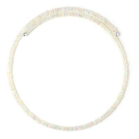 Collier ras du cou en acier et Opale Welo (Riya)