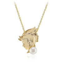 Collier en argent et Perle blanche de culture d'eau douce