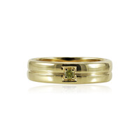 Bague en argent et Diamant jaune I1