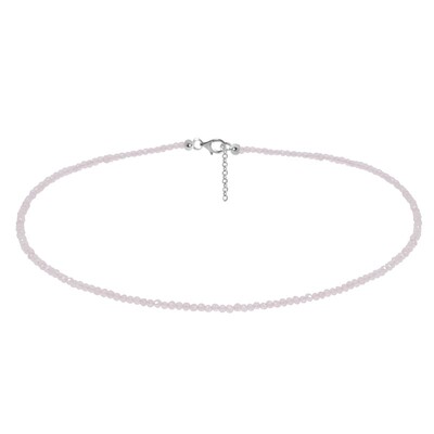 Collier en argent et Quartz rose