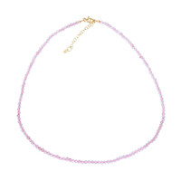 Collier en argent et Quartz Fraise