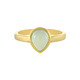 Bague en argent et Calcédoine d'eau