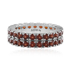Bague en argent et Grenat du Mozambique