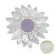 Pendentif en argent et Jade lavande (MONOSONO COLLECTION)
