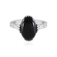 Bague en argent et Onyx noir