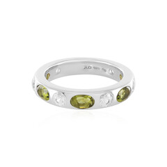 Bague en argent et Moldavite