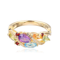 Bague en argent et Améthyste de Zambie
