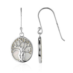 Boucles d'oreilles en argent et Nacre