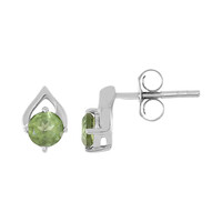 Boucles d'oreilles en argent et Péridot