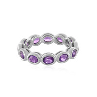 Bague en argent et Améthyste