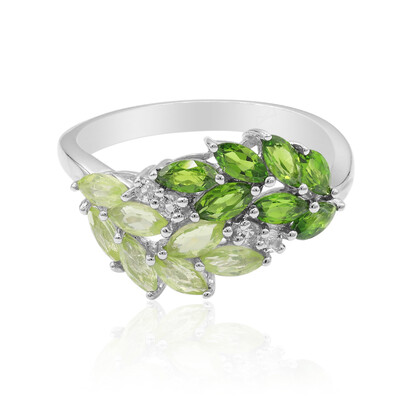 Bague en argent et Péridot