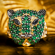 Bague en argent et Spinelle noir (Gems en Vogue)