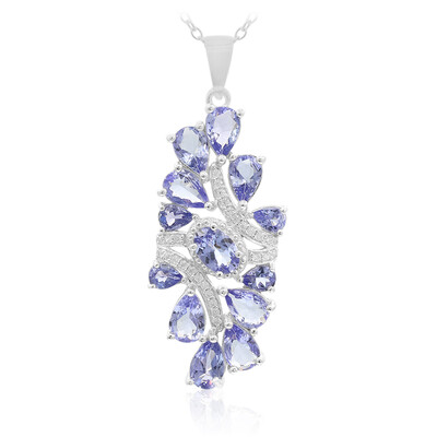 Collier en argent et Tanzanite