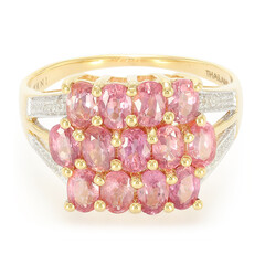 Bague en or et Saphir Padparadscha non chauffé (AMAYANI)