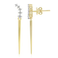 Boucles d'oreilles en or et Diamant SI1 (G)
