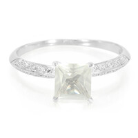 Bague en argent et Quartz Lune glacée