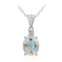 Collier en argent et Topaze Rayon de Lune