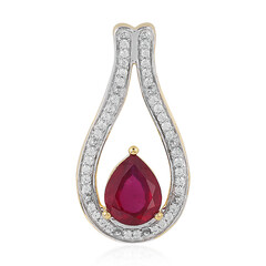 Pendentif en argent et Rubis de Madagascar