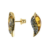Boucles d'oreilles en argent et Ambre baltique