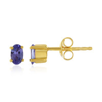 Boucles d'oreilles en argent et Tanzanite AAA