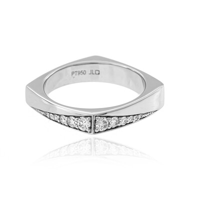 Bague en platine et Diamant Flawless (F) (LUCENT DIAMONDS)