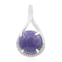 Pendentif en argent et Jade pourpre de Turquie