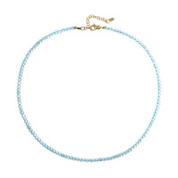 Collier en argent et Topaze bleu ciel