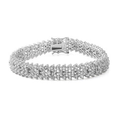 Bracelet en argent et Topaze blanche