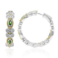 Boucles d'oreilles en argent et Diopside de Russie (Dallas Prince Designs)