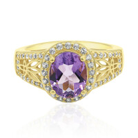 Bague en argent et Améthyste
