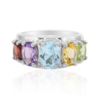 Bague en argent et Topaze bleu ciel