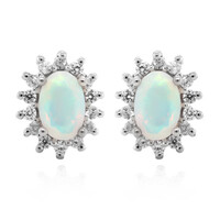 Boucles d'oreilles en argent et Opale Welo
