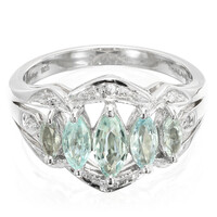 Bague en argent et Tourmaline Paraïba