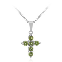Collier en argent et Péridot de Birmanie