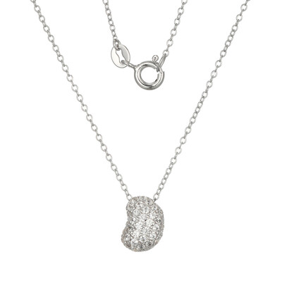 Collier en argent et Zircon (Adela Silber)