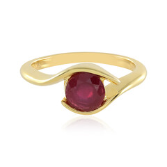 Bague en argent et Rubis de Madagascar