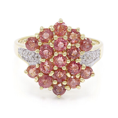 Bague en or et Saphir Padparadscha non chauffé (AMAYANI)