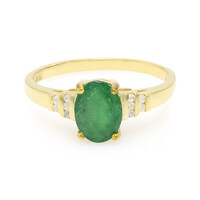 Bague en argent et Emeraude de Bahia
