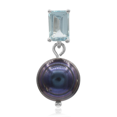 Pendentif en argent et Perle de culture d'eau douce (TPC)