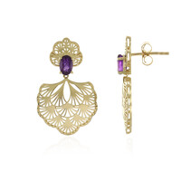 Boucles d'oreilles en or et Améthyste (Ornaments by de Melo)