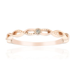 Bague en or et Diamant rose de France SI1 d'Argyle 