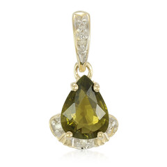 Pendentif en or et Tourmaline cuprifère