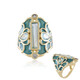 Bague en argent et Topaze bleu ciel (Adela Silber)
