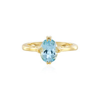Bague en argent et Topaze bleu ciel
