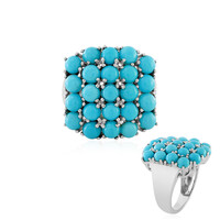 Bague en argent et Turquoise Sleeping Beauty