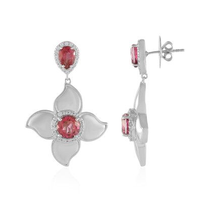 Boucles d'oreilles en argent et Topaze rose (Dallas Prince Designs)