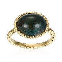 Bague en argent et Agate mousse