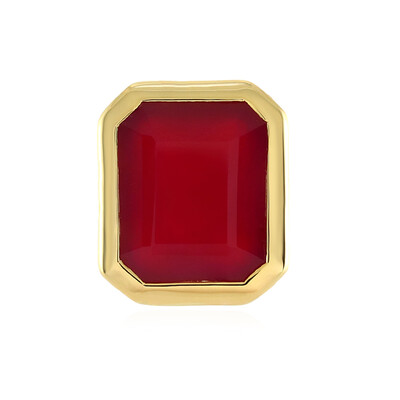Pendentif en argent et Calcedoine framboise (MONOSONO COLLECTION)
